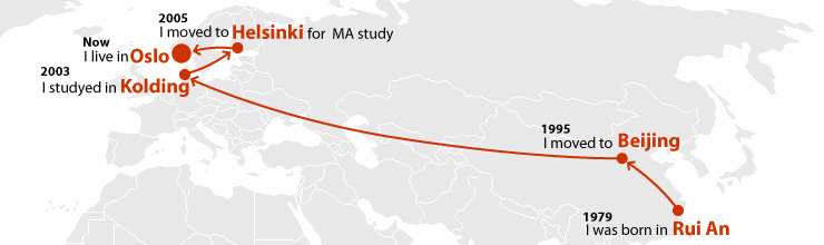 my travel map: journey to the west